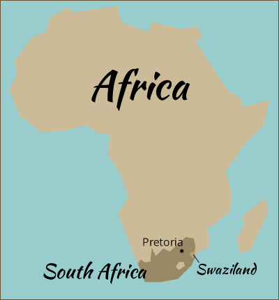 cartina sudafrica