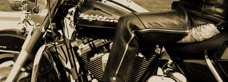 motociclista vintage